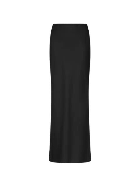 LouLou de Saison Eli silk-twill maxi skirt Black ELI