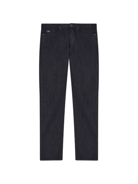 Emporio Armani J06 logo-plaque five-pocket jeans Blue EM000121AF2281MC002