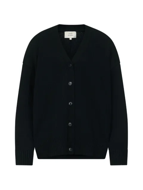 LouLou de Saison Duca V-neck oversized cardigan Black DUCA