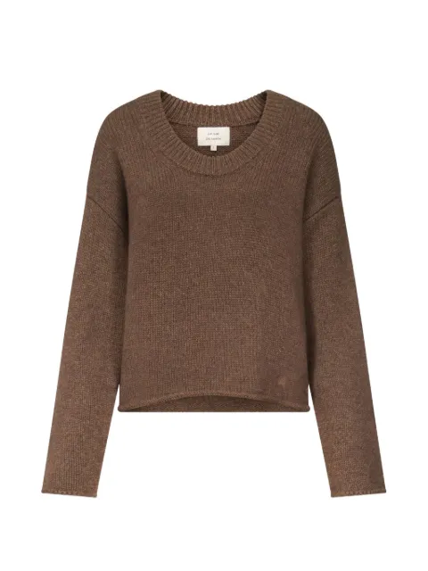 LouLou de Saison Derry Lds U-neck cashmere sweater Brown DERRYLDSCOFFEE