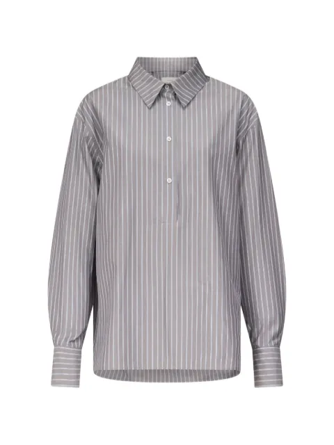 LouLou de Saison Colton striped shirt Grey COLTON