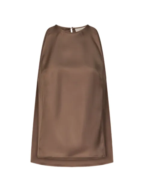 LouLou de Saison Cami silk top Brown CAMI