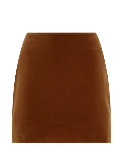 Blazé Milano Coci velvet Smiley mini skirt Brown SKCSK05