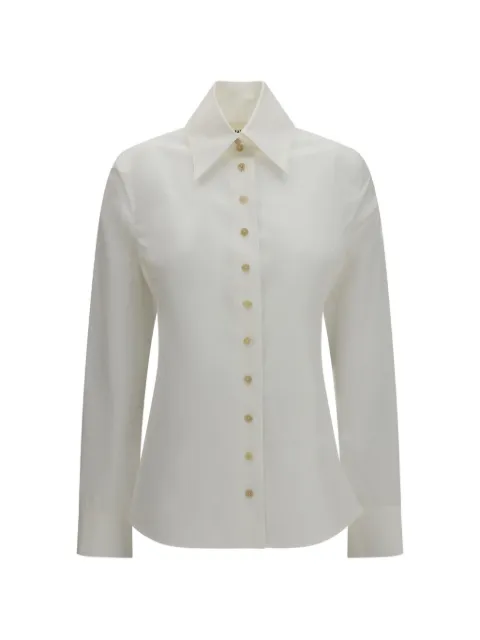 KHAITE Ivy long-sleeve shirt White 2482195