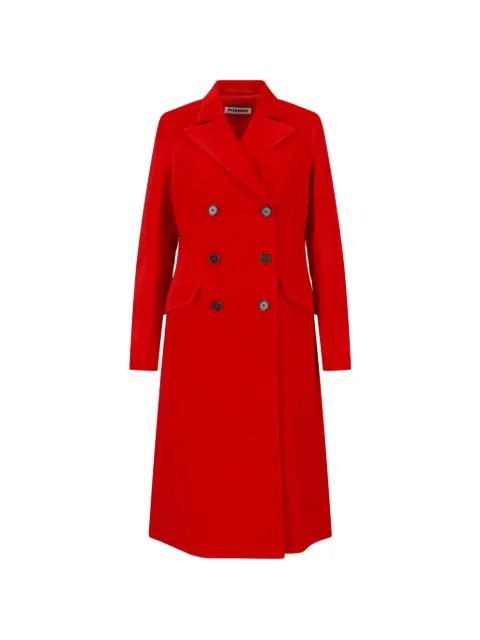 Jil Sander double-breasted coat Red J02AA0202J45367