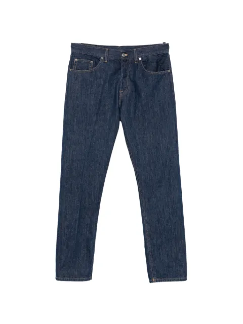 DONDUP logo-plaque straight-leg jeans Blue UP730DUDFE338UMX7