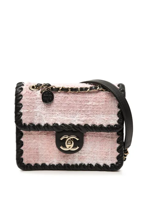 CHANEL Pre-Owned 2021-2026 Mini Calfskin Braided Quilted Tweed My Own Frame Flap crossbody bag Black 0ICN5NI669D8WYP4