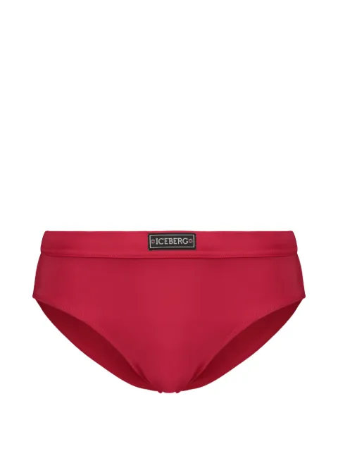 Iceberg logo-patch swim briefs Red ICE26MSP01