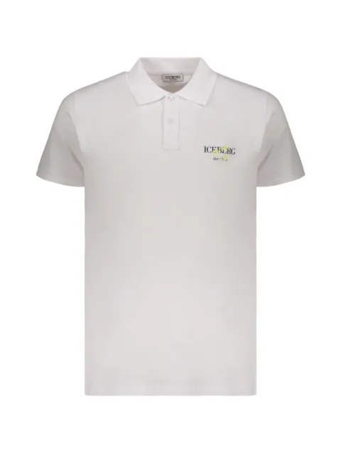 Iceberg logo-detail polo shirt White ICE26MPL01