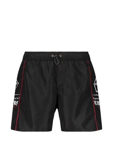 Iceberg logo-print swim shorts Black ICE26MBS01