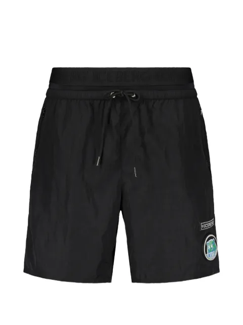 Iceberg logo-waistband drawstring swim shorts Black ICE26MBM05