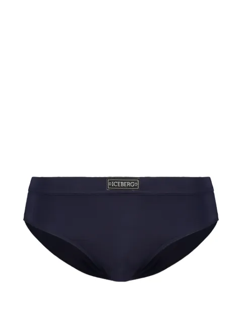 Iceberg logo-patch swim briefs Blue ICE26MSP01