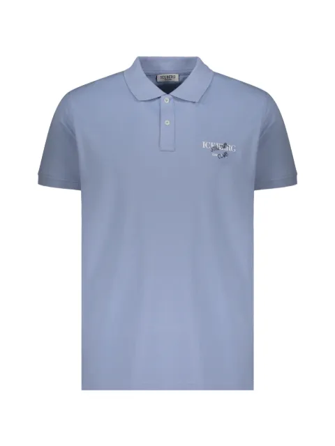 Iceberg logo-print polo shirt Blue ICE26MPL01