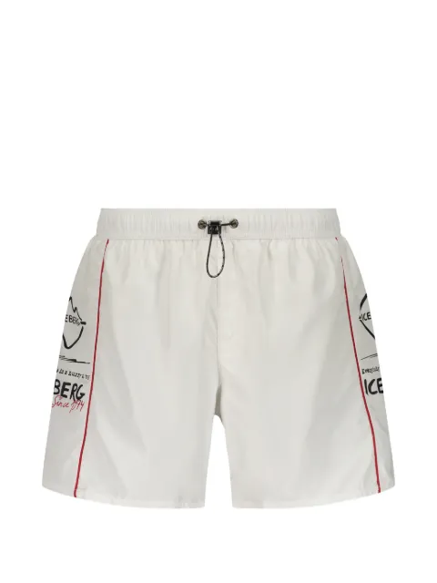 Iceberg logo-print swim shorts White ICE26MBS01