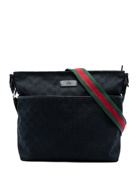 Gucci Pre-Owned 2016-2026 GG Canvas Web crossbody bag Blue CXOAVBK1EWO7VV0X