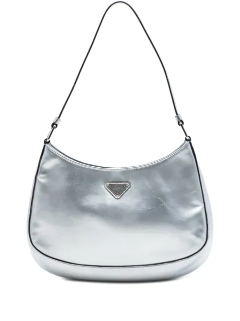 Prada Pre-Owned 2010-2026 Spazzolato Cleo shoulder bag Silver 9TBJ0YBQ5O85GTAY