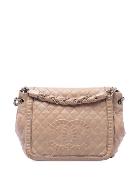 CHANEL Pre-Owned 2011 Large Quilted Calfskin Istanbul Accordion Flap shoulder bag Neutrals PUZ3L040AYURDU1Q