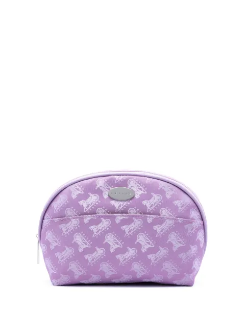 Celine Pre-Owned 20th Century Carriage Print Canvas Cosmetic pouch Purple 8959JDE0VYBMSWSV