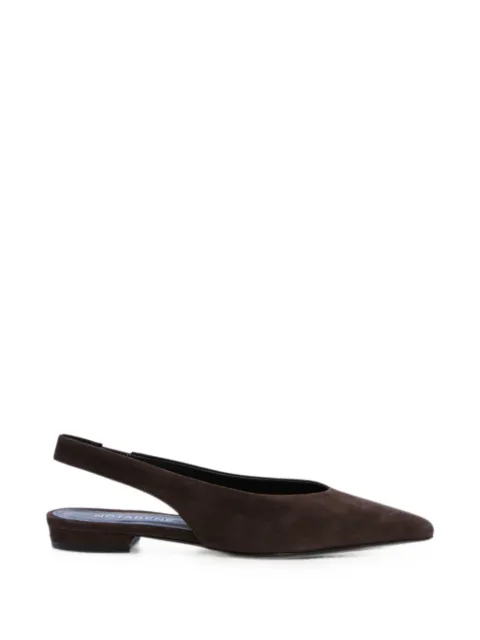 Notabene Gisella square-toe slingback pumps Brown GISELA