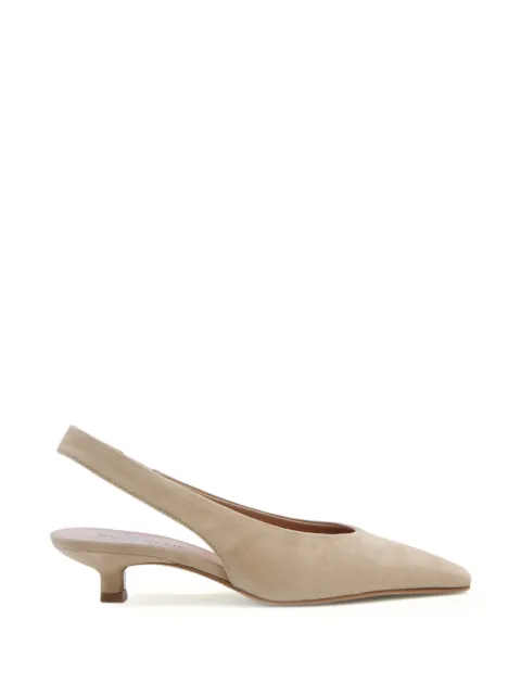 Notabene Eleonora 35 square-toe slingback pumps Neutrals ELEONORA