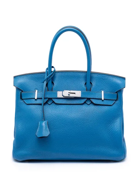 Hermès Pre-Owned 1997-2014 Togo Birkin Retourne 30 handbag Blue 6LXC4RKUIOLFERWF