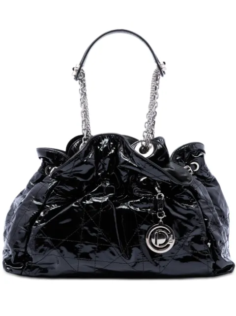 Christian Dior Pre-Owned 2009 Patent Cannage Le Trente tote bag Black MQWR9IH4DIQGCNJD