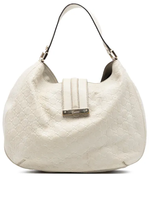 Gucci Pre-Owned 2016-2026 Large Guccissima New Ladies hobo bag White IZBAIIERF3W3KULN