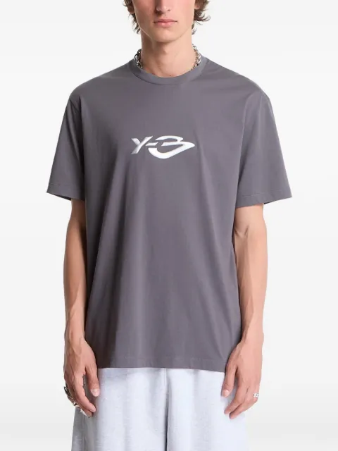 Y-3 logo-print T-shirt Grey KZ0839