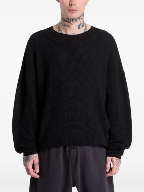 FEAR OF GOD ESSENTIALS waffle-knit sweater Black 192SP266131F103