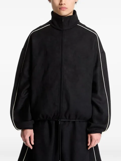 FEAR OF GOD ESSENTIALS piped-trim track jacket Black 192SP266941F103