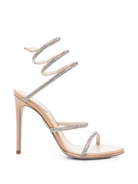 René Caovilla Cleo embellished sandals Neutrals C12538105RN01V195
