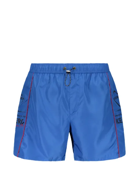 Iceberg logo-print swim shorts Blue ICE26MBS01