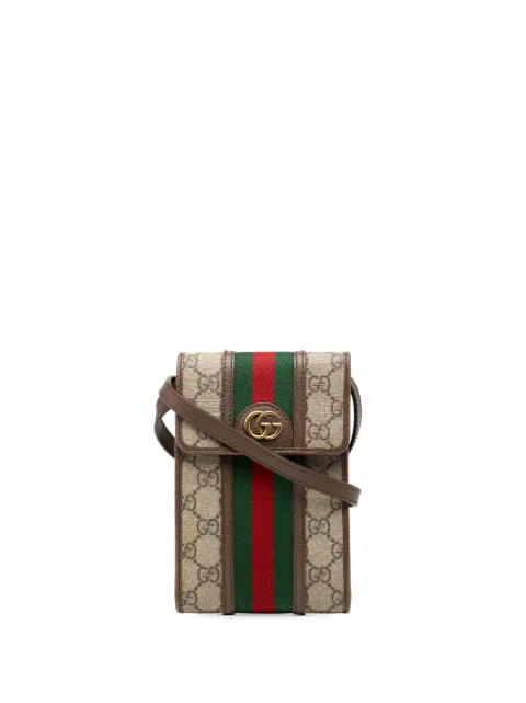 Gucci Pre-Owned 2016-2026 Mini GG Supreme Web Ophidia crossbody bag Neutrals XJMQRD4KLGJ2OOOF