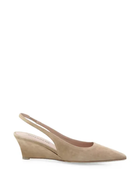 Notabene Elba 50 pointed-toe wedge sandals Neutrals ELBA