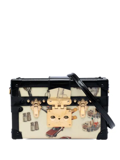 Louis Vuitton Pre-Owned 2015 Monogram Vernis Stickers Petite Malle crossbody bag Neutrals Z8ZT6KX0VKOMSGST