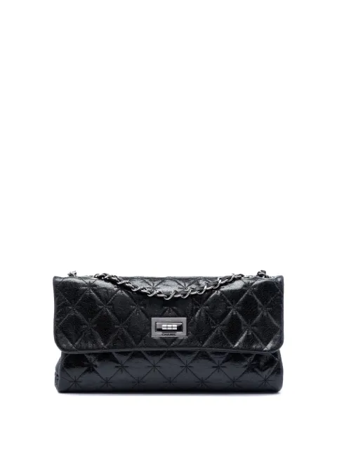 CHANEL Pre-Owned 2005-2006 Glazed Crackled Calfskin Mademoiselle Flap shoulder bag Black XWCODOJODIMRYAGQ