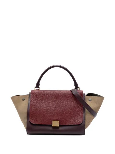 Celine Pre-Owned 2013 Medium Tricolor Leather Trapeze satchel Red UUPZBFPN3X86QDV3