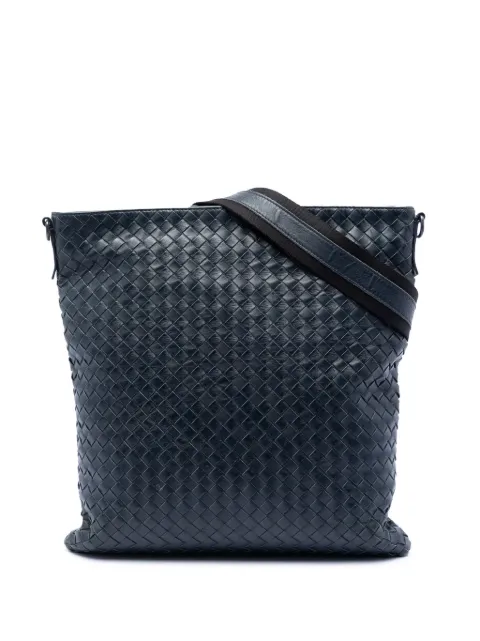 Bottega Veneta Pre-Owned 2012-2026 Nappa Intrecciato VN crossbody bag Blue UJH94FVY0RS8TY40
