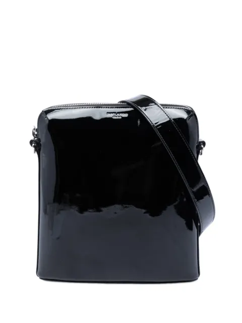Saint Laurent Pre-Owned 2022 Patent Leather crossbody bag Black Q9UWWOJ2CNPZAWD1