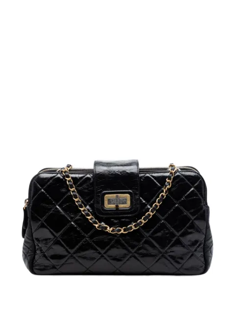 CHANEL Pre-Owned 2011 Quilted Glazed Calfskin Reissue Mademoiselle Accordion tote bag Black 8VPBO7V6ESBQ4K6Y