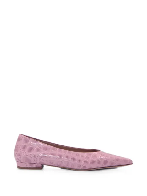 Notabene Gisla crocodile-effect ballet flats Pink GISELA