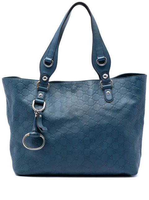 Gucci Pre-Owned 2016-2026 Guccissima Icon Bit tote bag Blue 4Y3UJZSM1KKBUD8S