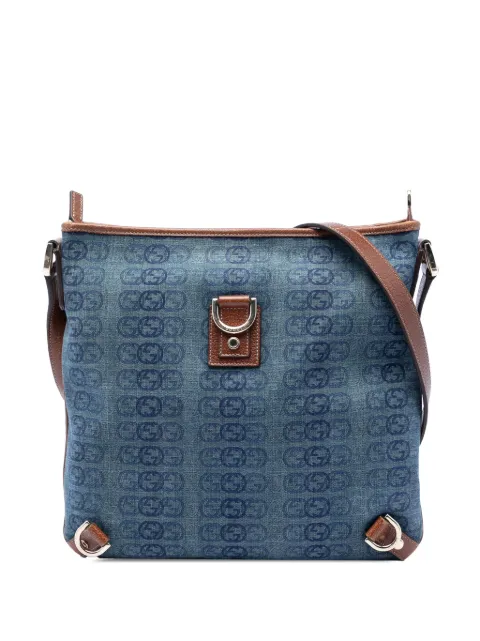 Gucci Pre-Owned 2000-2015 GG Denim Abbey D Ring crossbody bag Blue I58GL7YW84P69J87
