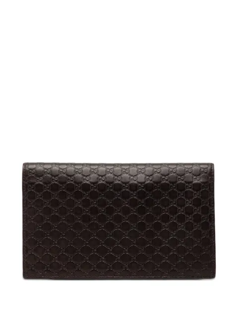 Gucci Pre-Owned 2000-2015 Microguccissima Bifold Wallet long wallets Brown C8BVBDX94GIBVHDS