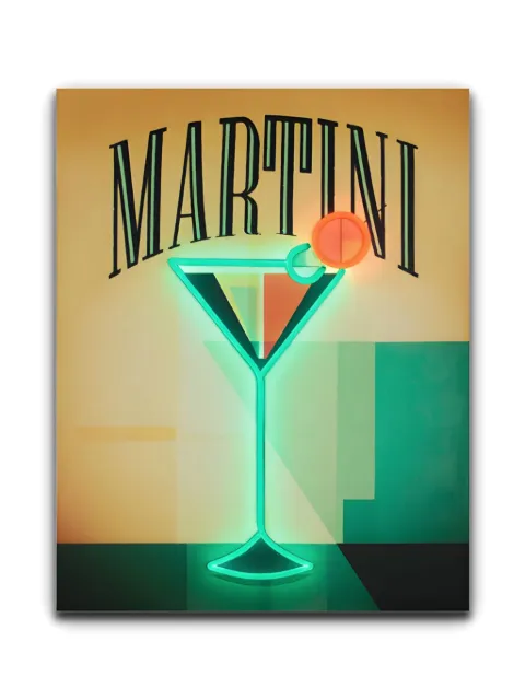 Locomocean Martini neon wall art Neutrals DKPAINTMARTINI