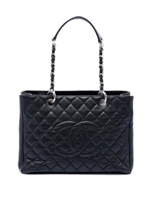 CHANEL Pre-Owned 2009-2010 Caviar Grand Shopping tote bag Black 2RRFOYV2YEDGGENQ