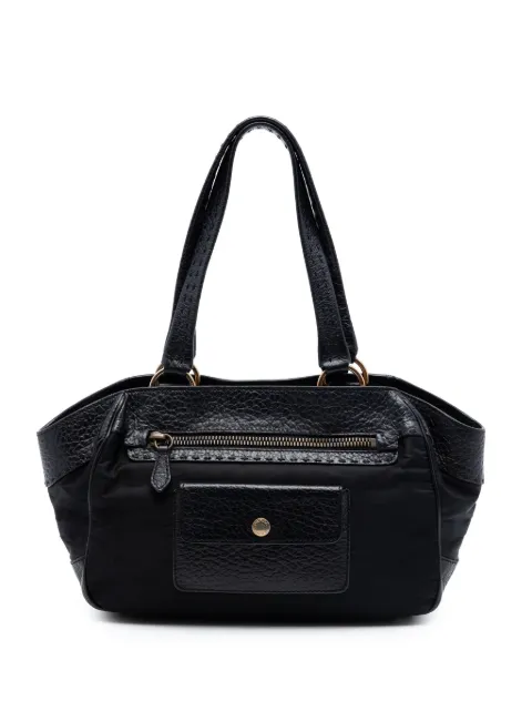 Prada Pre-Owned 2010-2026 Berlino Trimmed Tessuto shoulder bag Black 1XEXOME5L48K9R9S