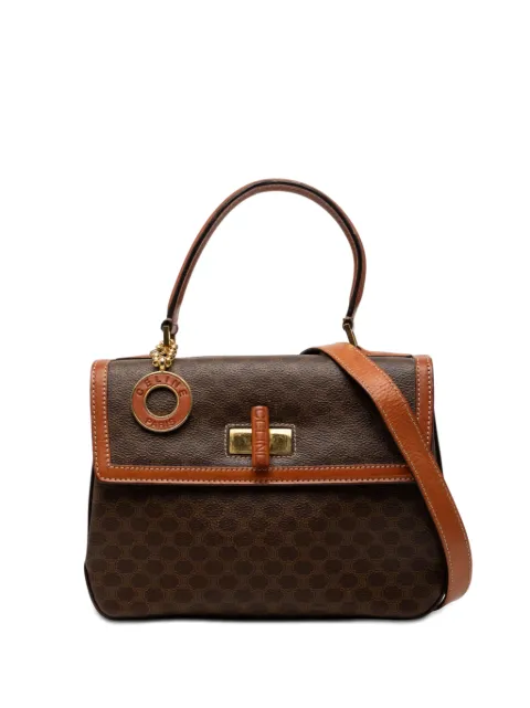 Celine Pre-Owned 1995 Macadam Coated Canvas satchel Brown WWB0ZEQV466KMABY