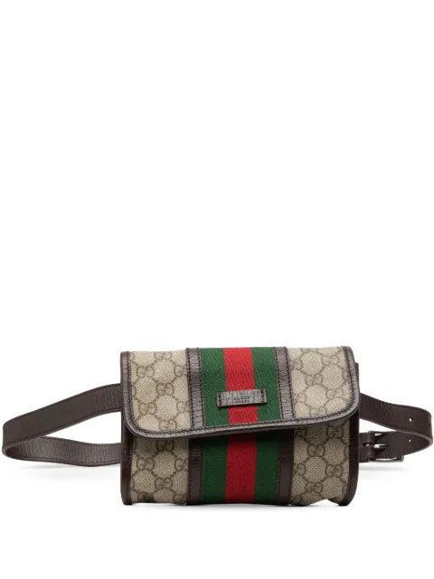 Gucci Pre-Owned 2000-2015 GG Supreme Web belt bag Neutrals NQ44QX9Q6GWYWVDC