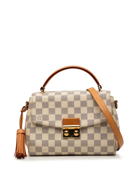 Louis Vuitton Pre-Owned 2016 Damier Azur Croisette satchel White IN00ISU24C20T4EI